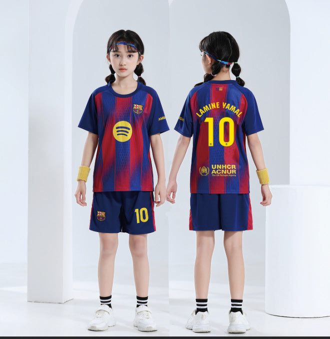 Voetbalshirt en korte broek set voor kinderen – Lamine Yamal