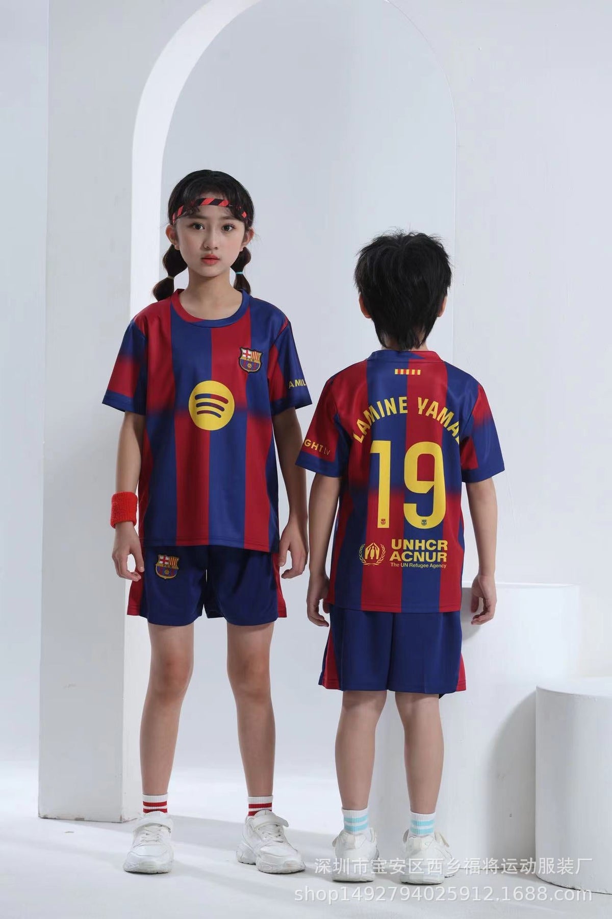 Voetbalshirt en korte broek set voor kinderen – Lamine Yamal