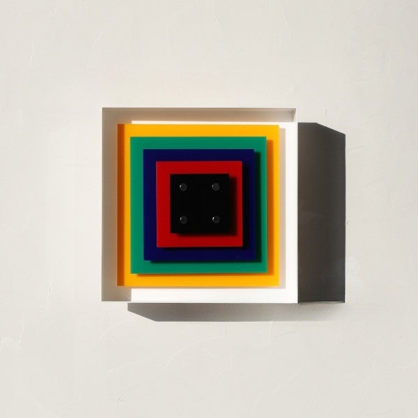 Memphis Bauhaus quadratischer Wandleuchter LED 1-Flammig