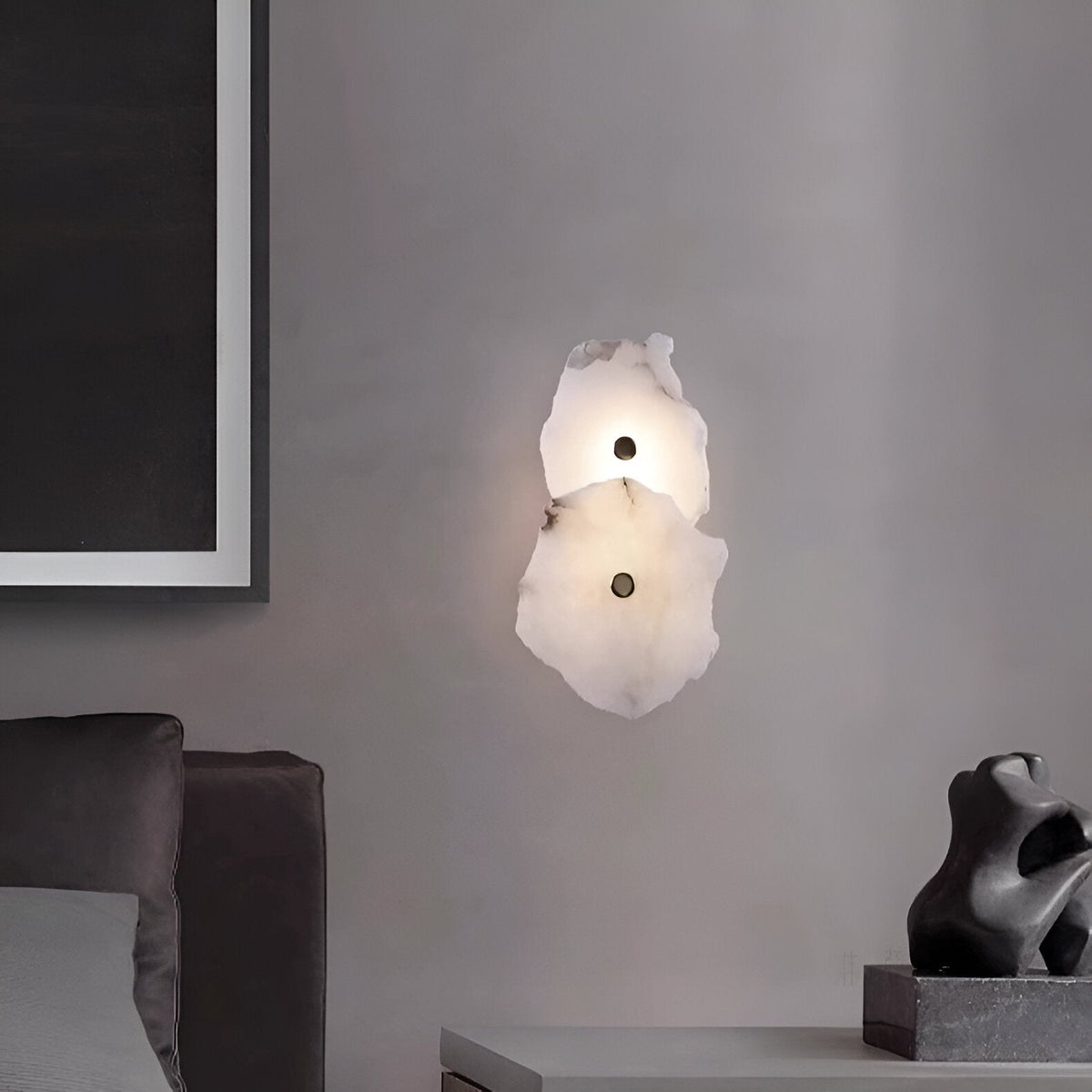 Applique da parete in marmo irregolare moderna LED 1 luce