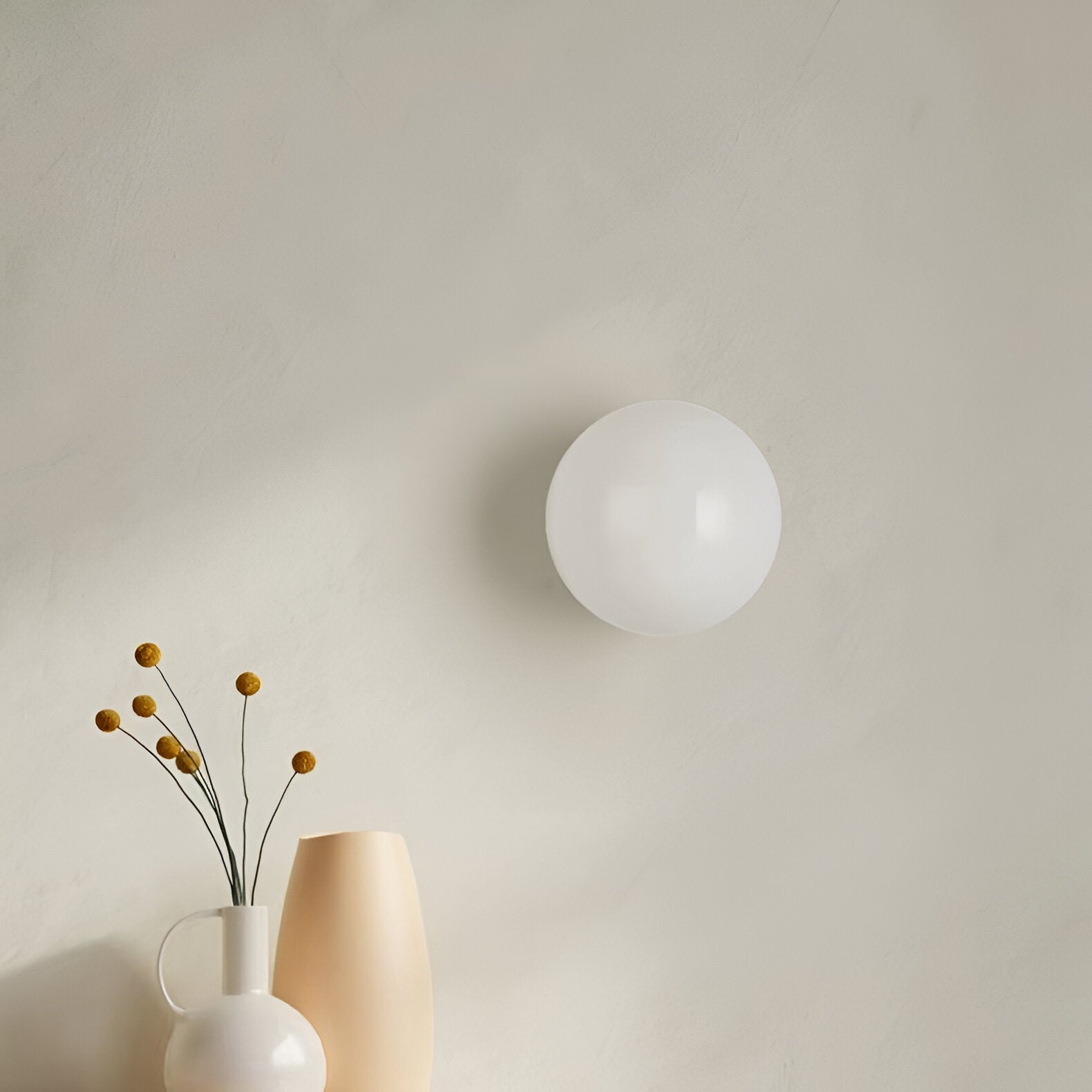 Applique da parete rotonda in vetro minimalista LED 1 luce