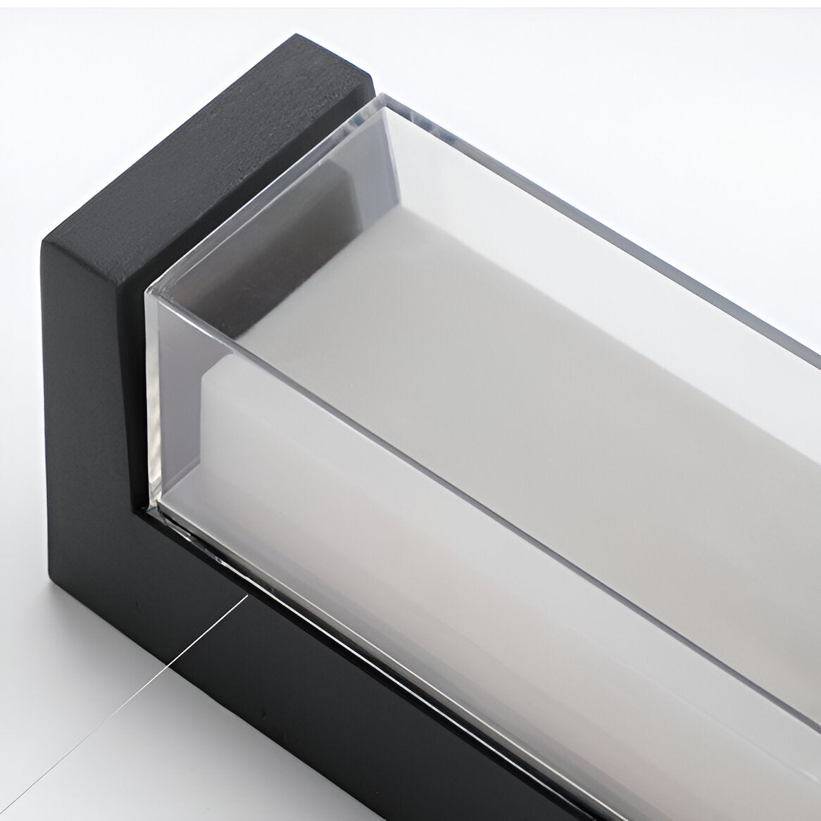 Nordische minimalistische Acryl rechteckige Außenwandleuchte LED Up-Down