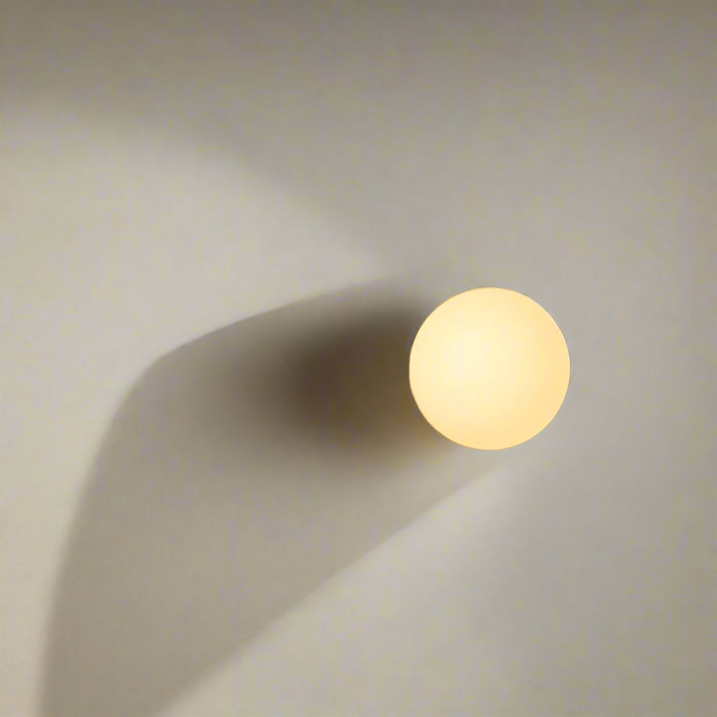 Applique da parete rotonda in vetro minimalista LED 1 luce