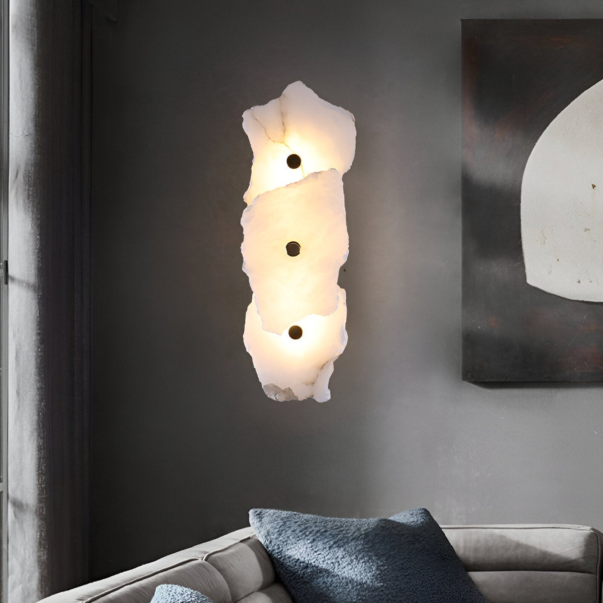 Applique da parete in marmo irregolare moderna LED 1 luce