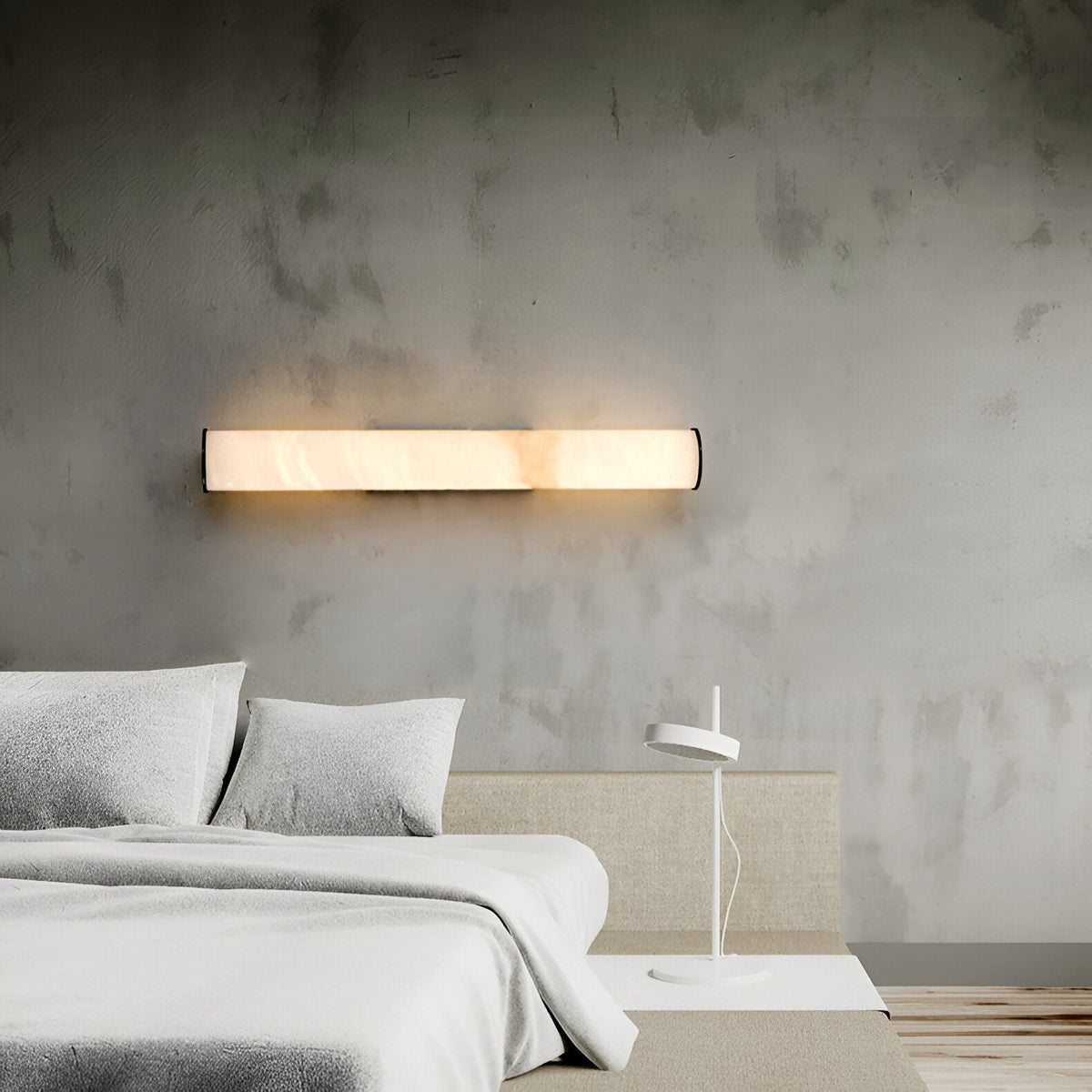 Modern Minimalist Spanish Marble Copper Wall Sconce LED 1-Light