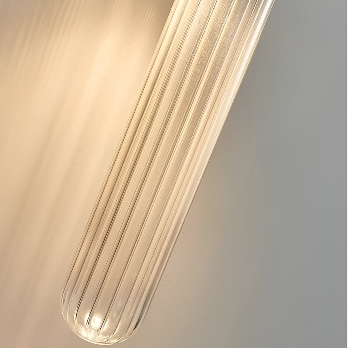 Nordischer Wasserwellen Glas Messing Wandleuchter LED 1-Flammig