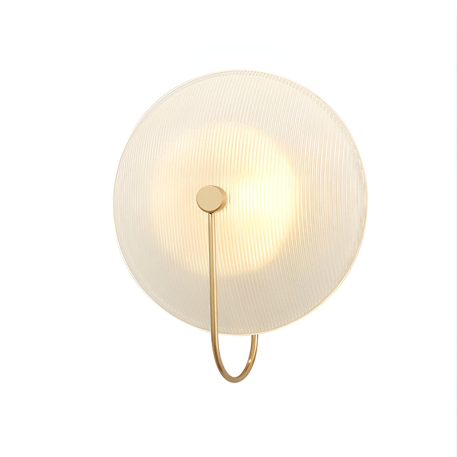 Postmoderne Noordse Matglas Ronde Wandlamp LED 1-Licht
