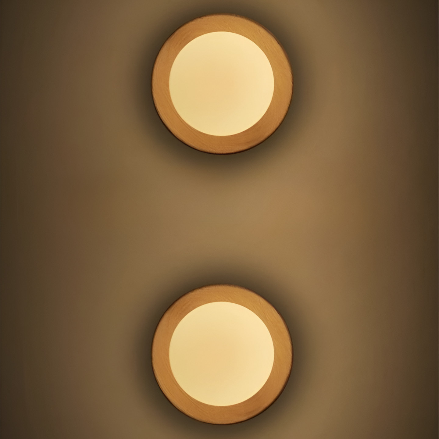 Applique da parete a globo in legno nordico LED 1 luce