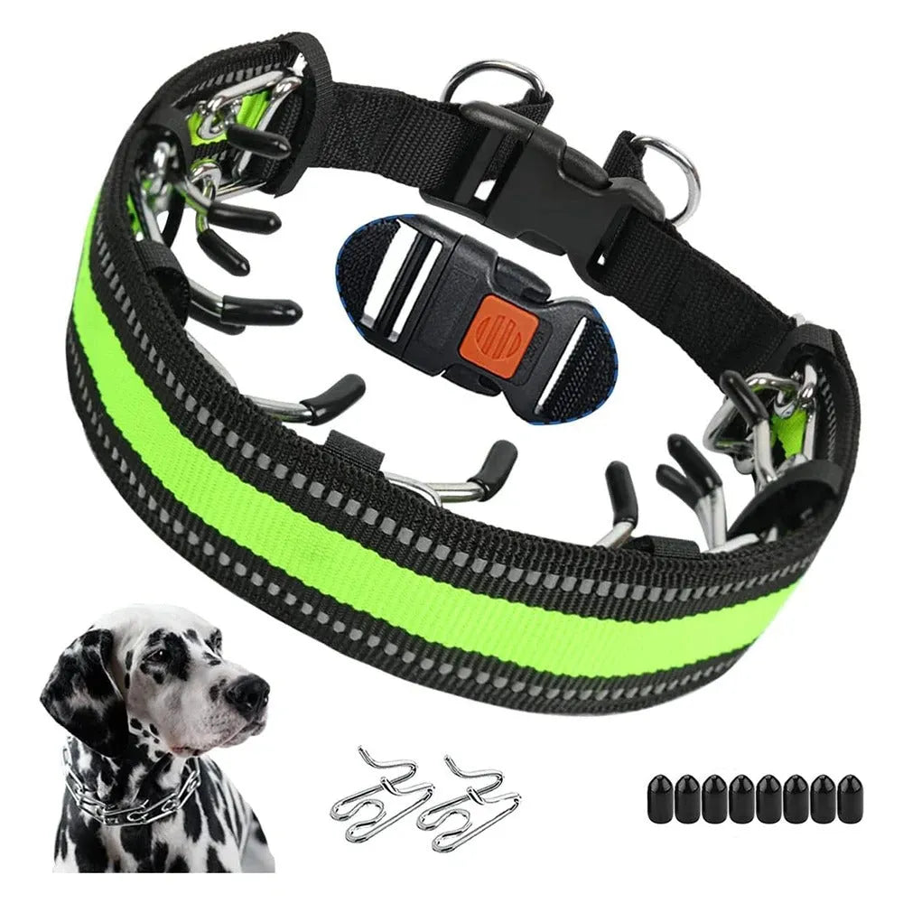 Dog Training Collar LeadEase No-Pull Adjustable Stainless Steel Chain