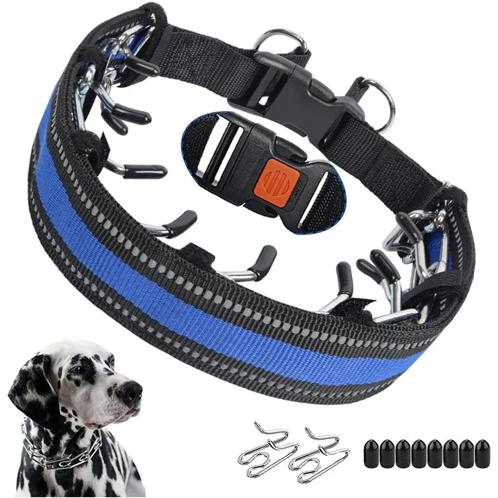 Dog Training Collar LeadEase No-Pull Adjustable Stainless Steel Chain