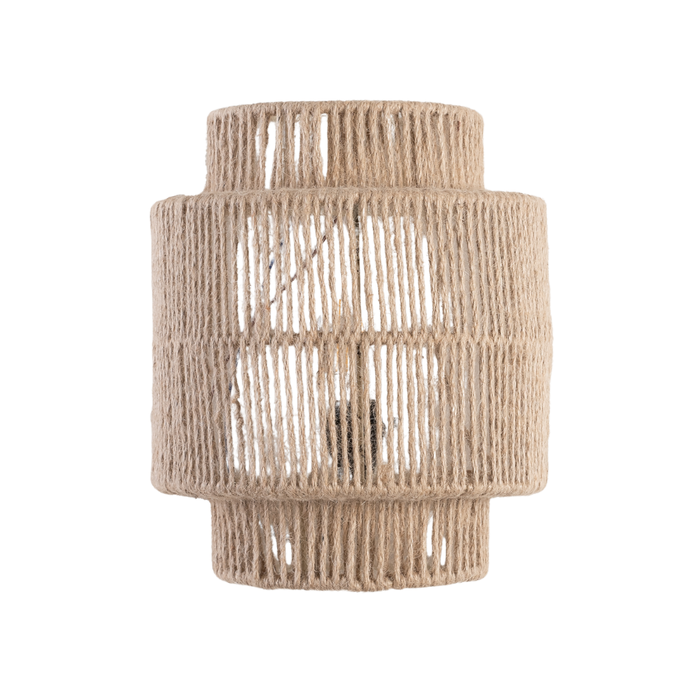 Vintage Boho handgewebter Seil Wandleuchter LED 1-Flammig