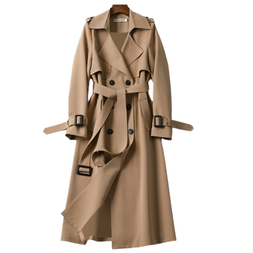 Vintage Trendy Trench Coat for Women Timeless Edge with Elegant Appeal