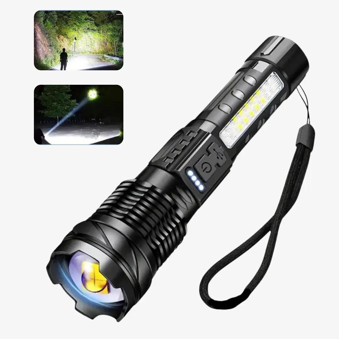 Torcia Militare OutdoorHaven – Torcia Tattica da 5000 Lumen