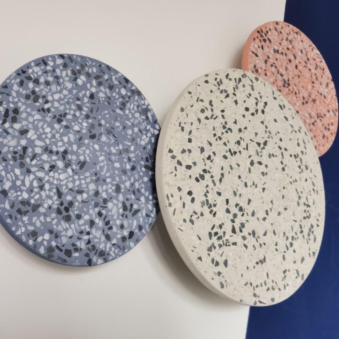 Moderner Terrazzo runder Wandleuchter LED 1-Flammig