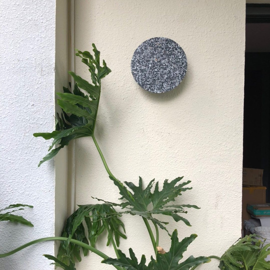 Moderner Terrazzo runder Wandleuchter LED 1-Flammig