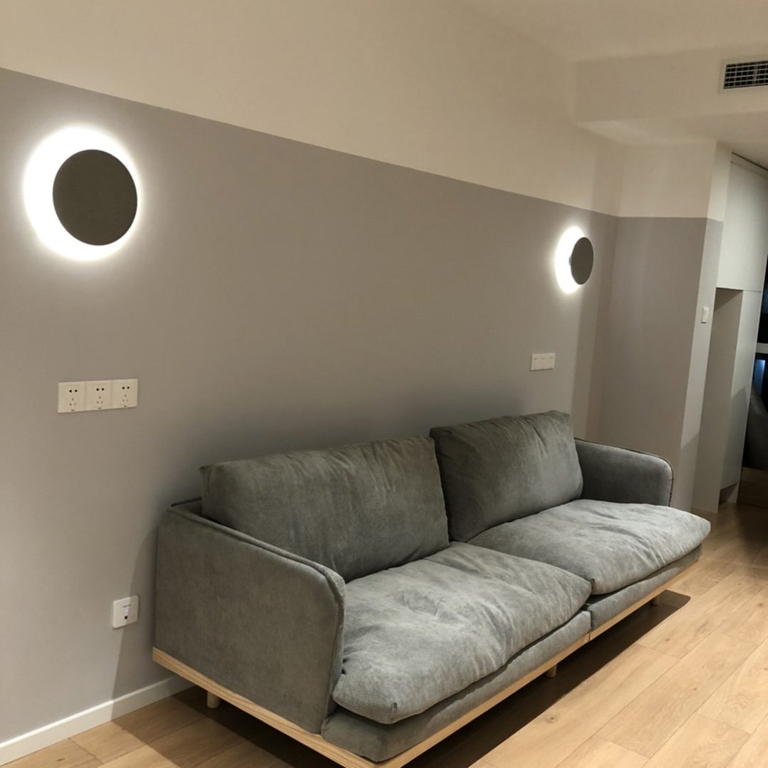Moderner Terrazzo runder Wandleuchter LED 1-Flammig