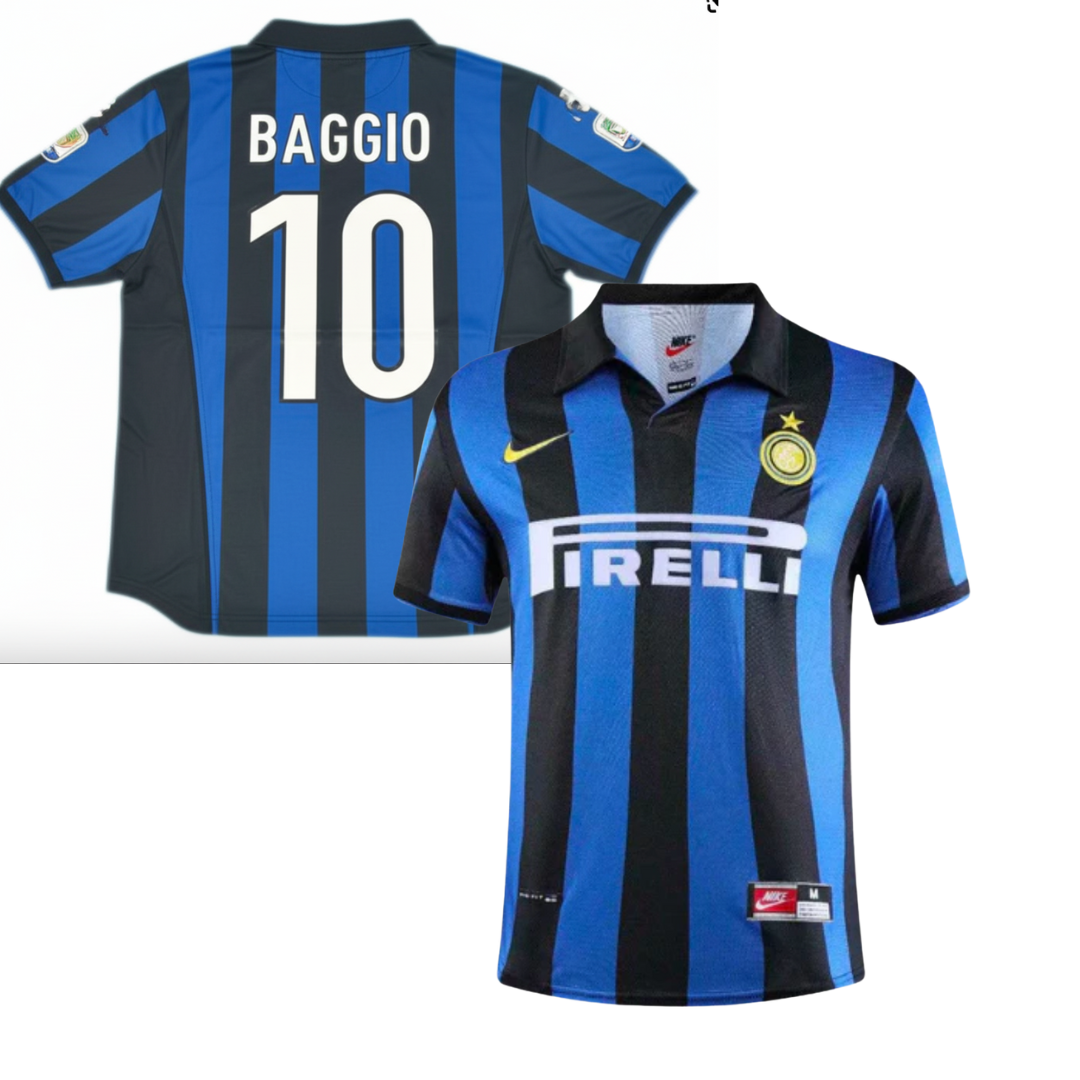 Camiseta histórica local del Inter 1998/1999 + Baggio 10