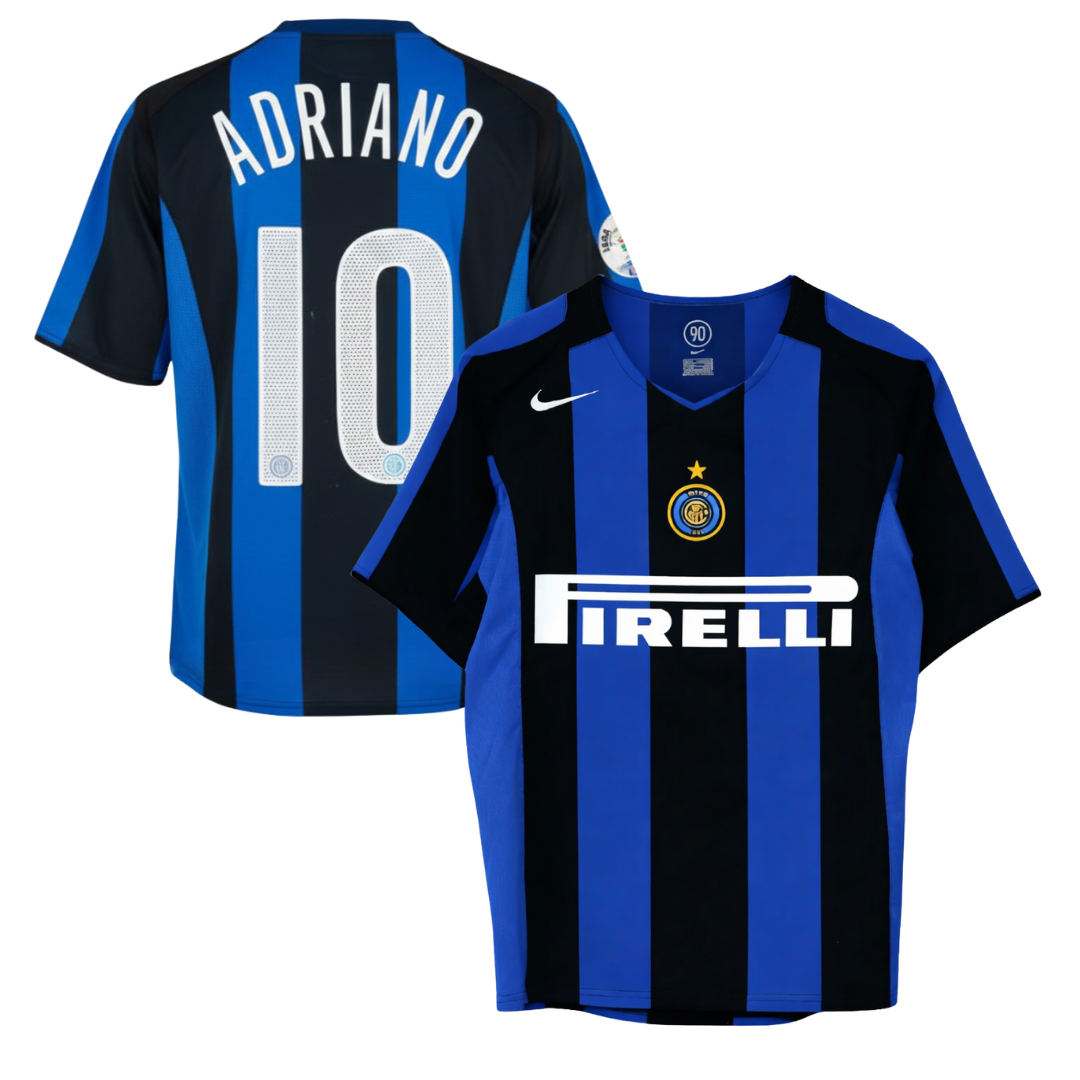 Camiseta histórica local del Inter 2004/2005 + Adriano 10