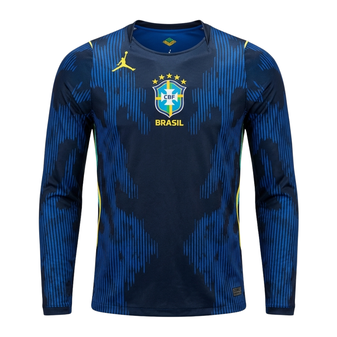 CAMISETA VISITANTE DE MANGA LARGA BRASIL 2026/27