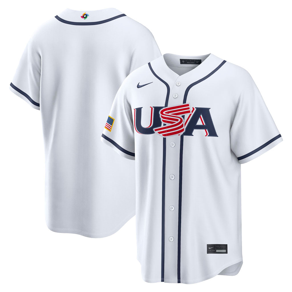 Camiseta de estadio Nike 2026 de USA para el WBC - Blanco
