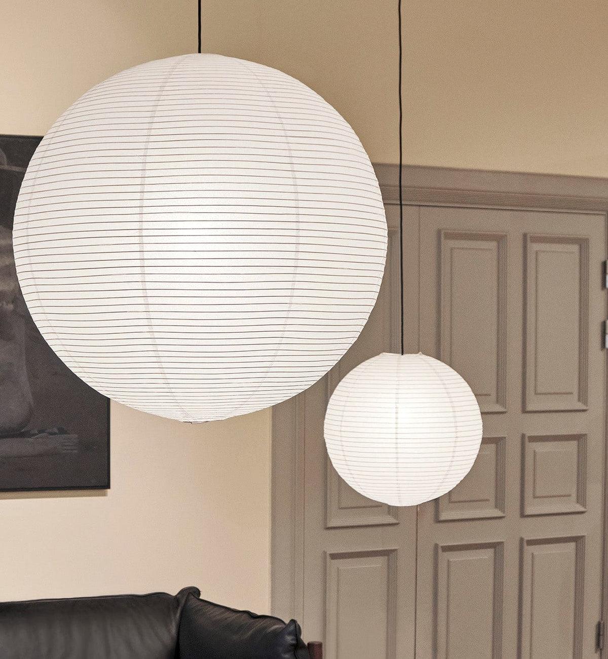 Lámpara colgante japonesa de globo de papel washi 1 luz