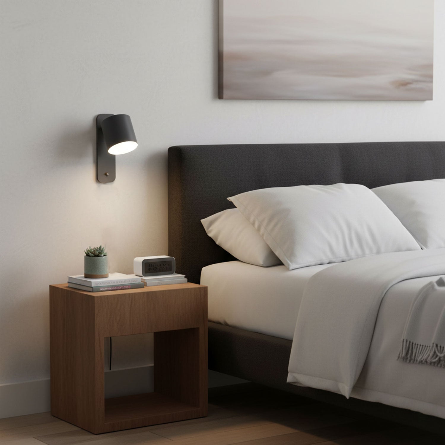 Moderne minimalistische draaibare cilindervormige LED-wandlamp, 1-licht
