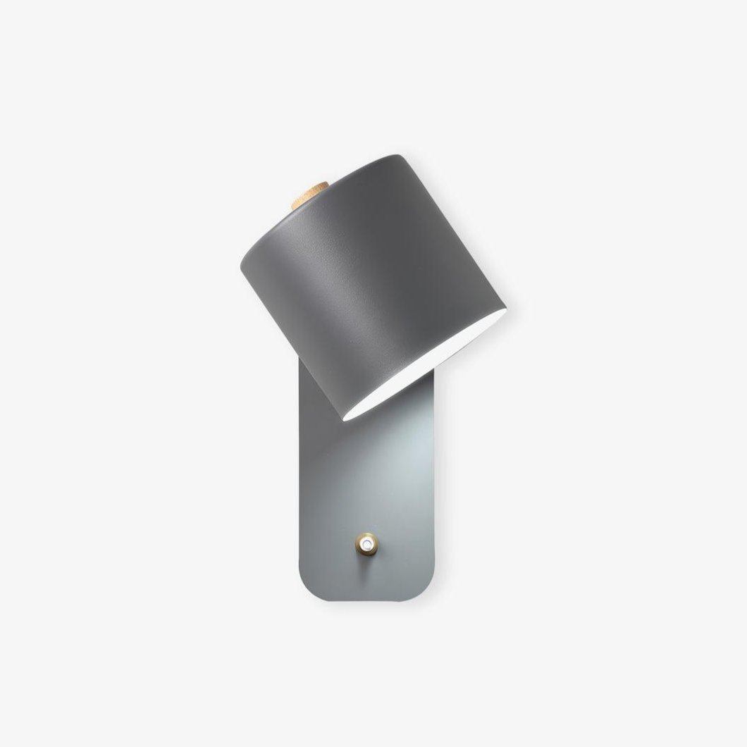 Moderne minimalistische draaibare cilindervormige LED-wandlamp, 1-licht