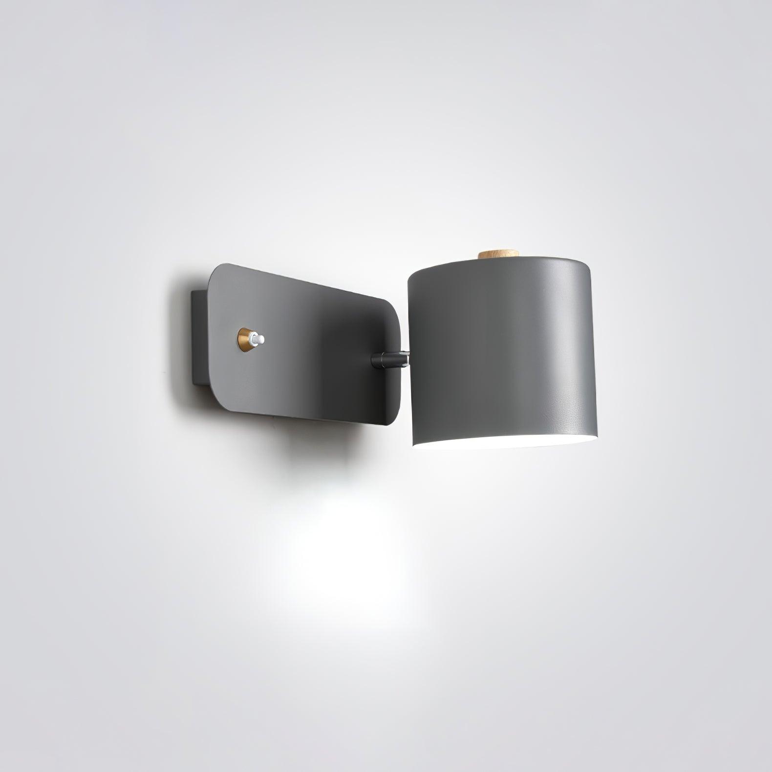 Moderne minimalistische draaibare cilindervormige LED-wandlamp, 1-licht