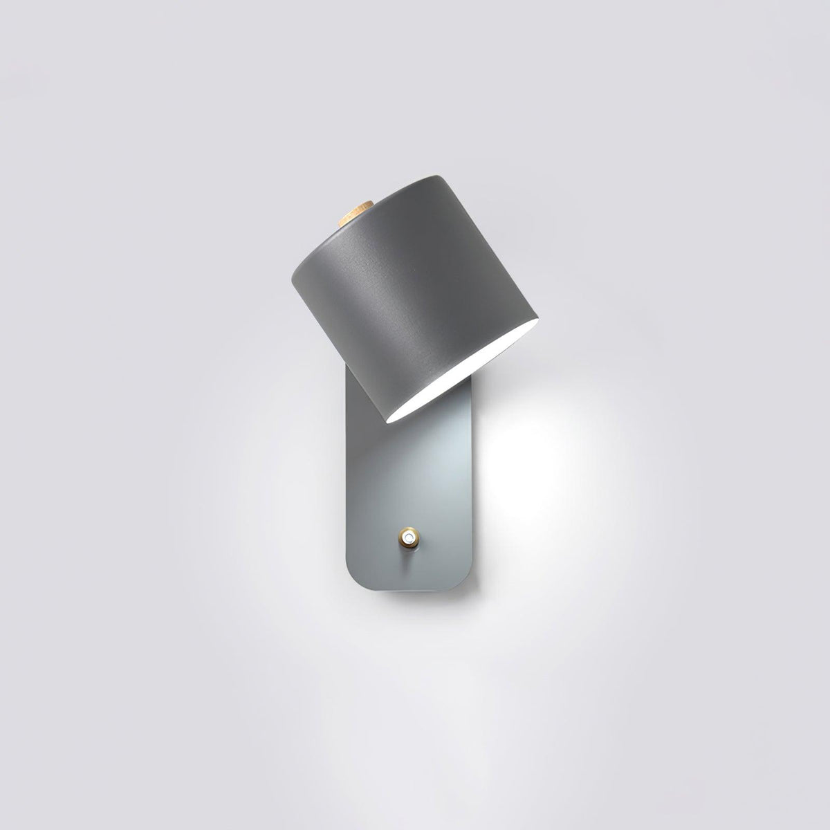 Aplique de pared LED cilíndrico giratorio minimalista moderno 1 luz