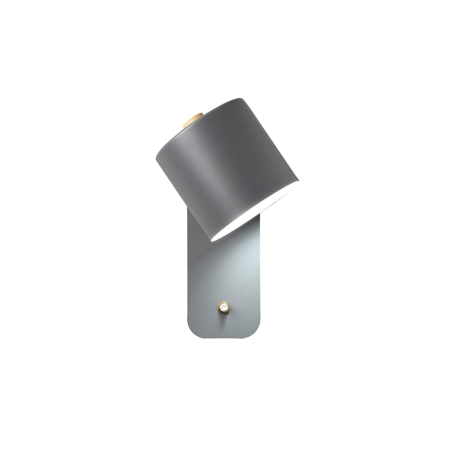 Moderne minimalistische draaibare cilindervormige LED-wandlamp, 1-licht