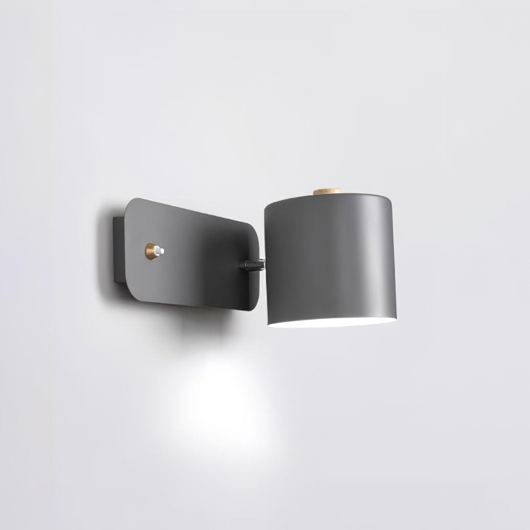 Moderne minimalistische draaibare cilindervormige LED-wandlamp, 1-licht
