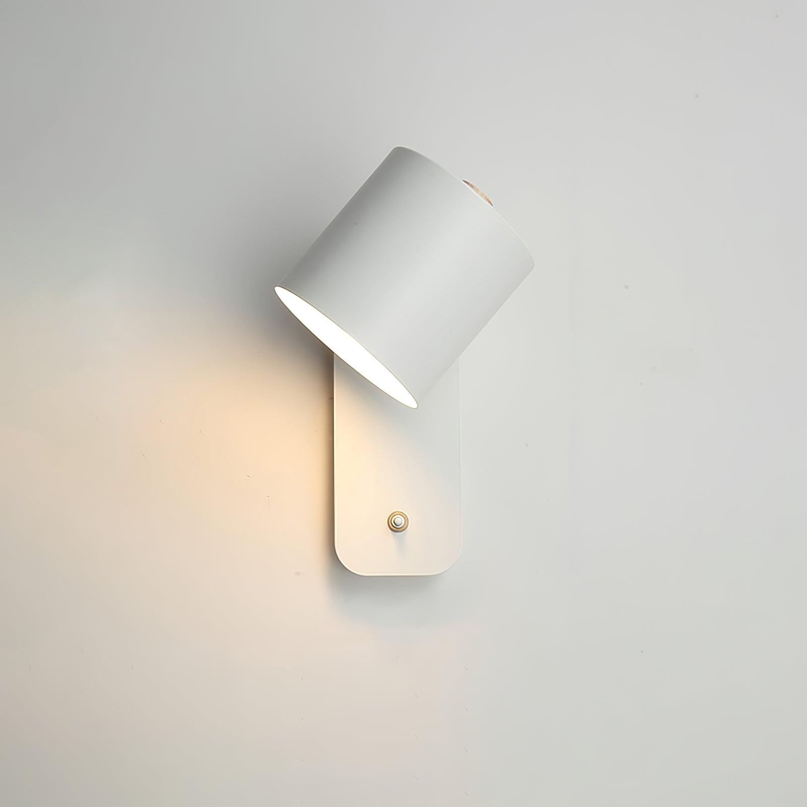 Moderne minimalistische draaibare cilindervormige LED-wandlamp, 1-licht