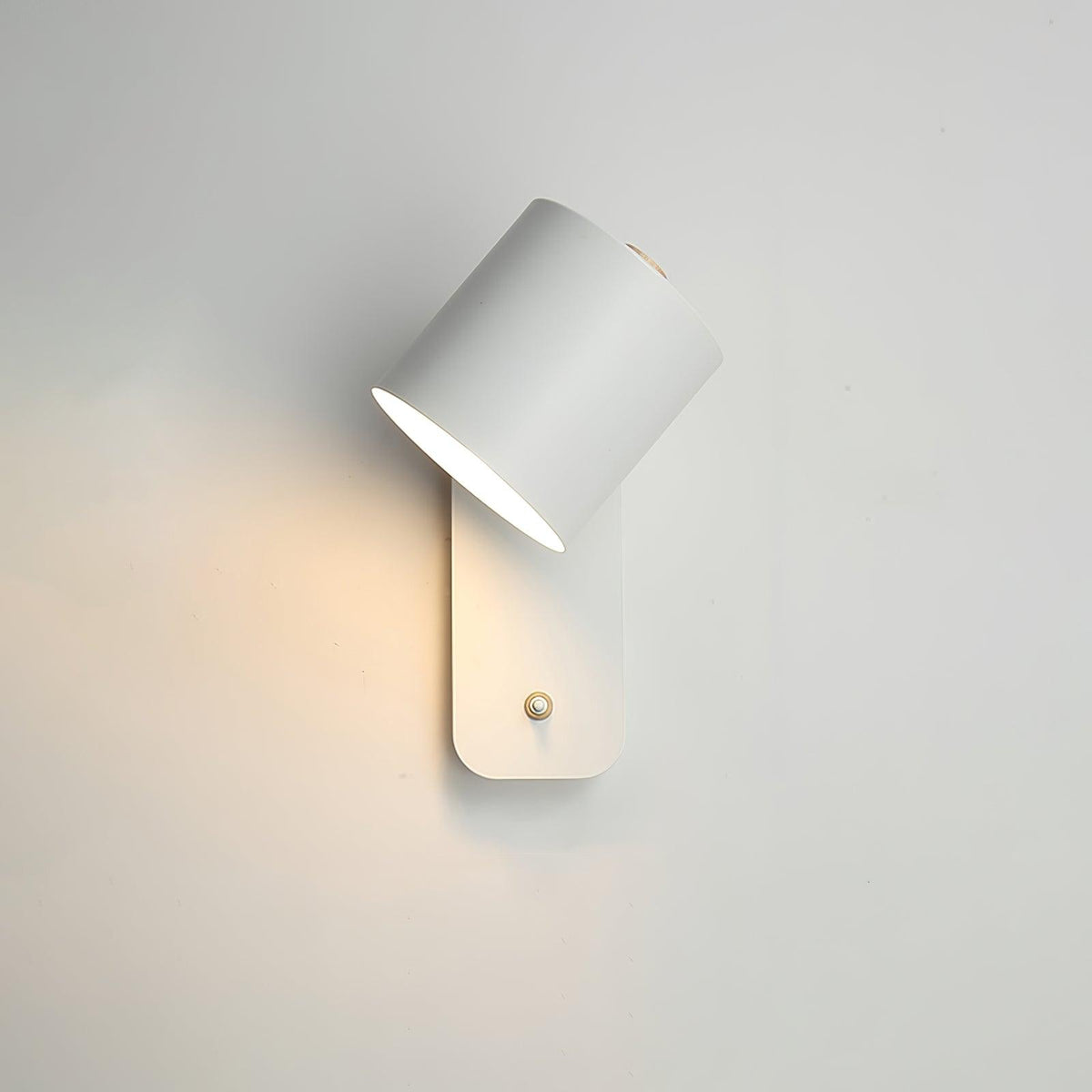Aplique de pared LED cilíndrico giratorio minimalista moderno 1 luz