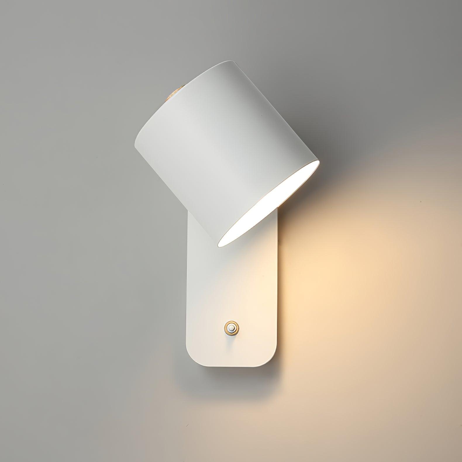 Moderne minimalistische draaibare cilindervormige LED-wandlamp, 1-licht