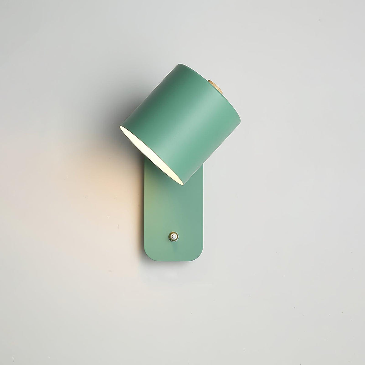 Aplique de pared LED cilíndrico giratorio minimalista moderno 1 luz