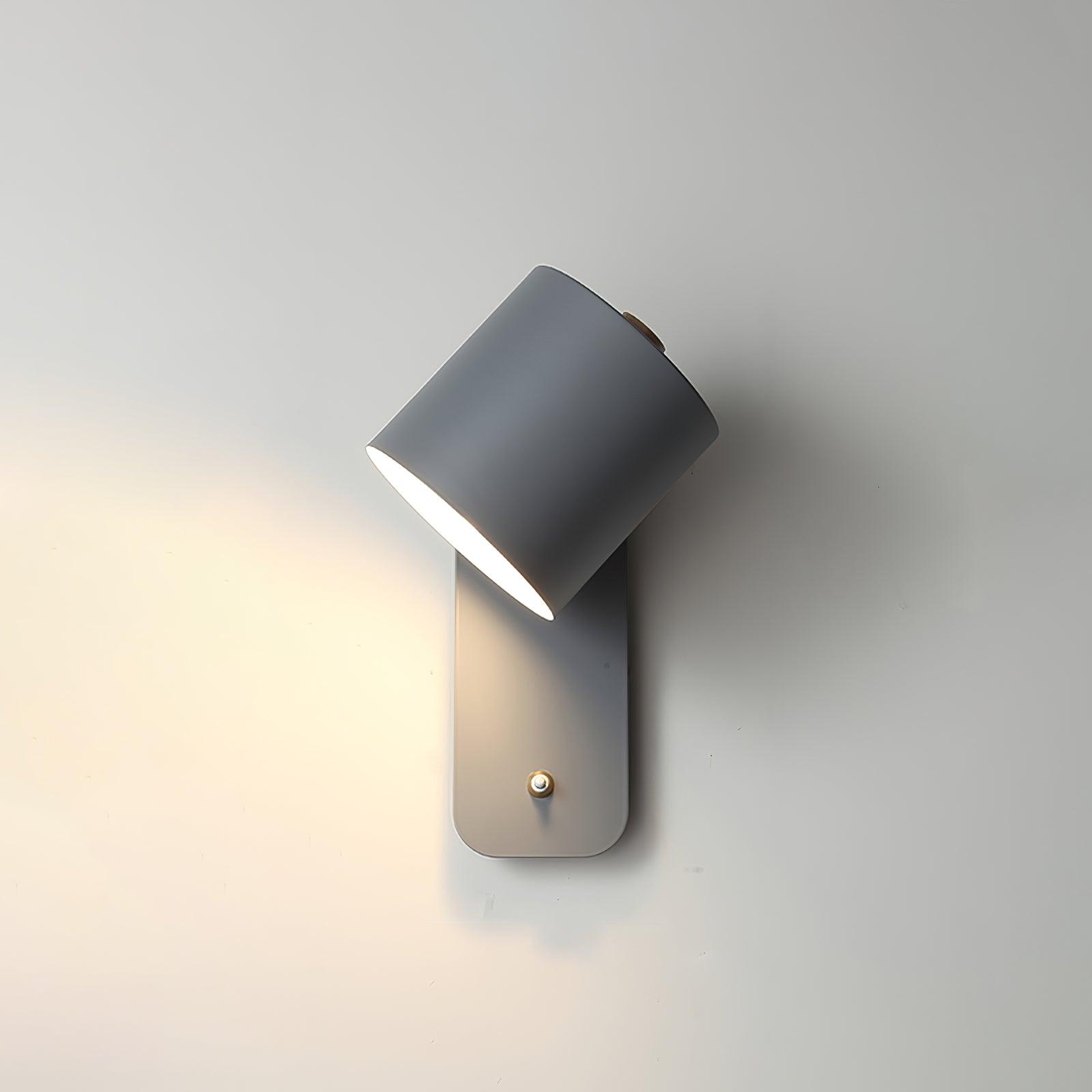 Moderne minimalistische draaibare cilindervormige LED-wandlamp, 1-licht