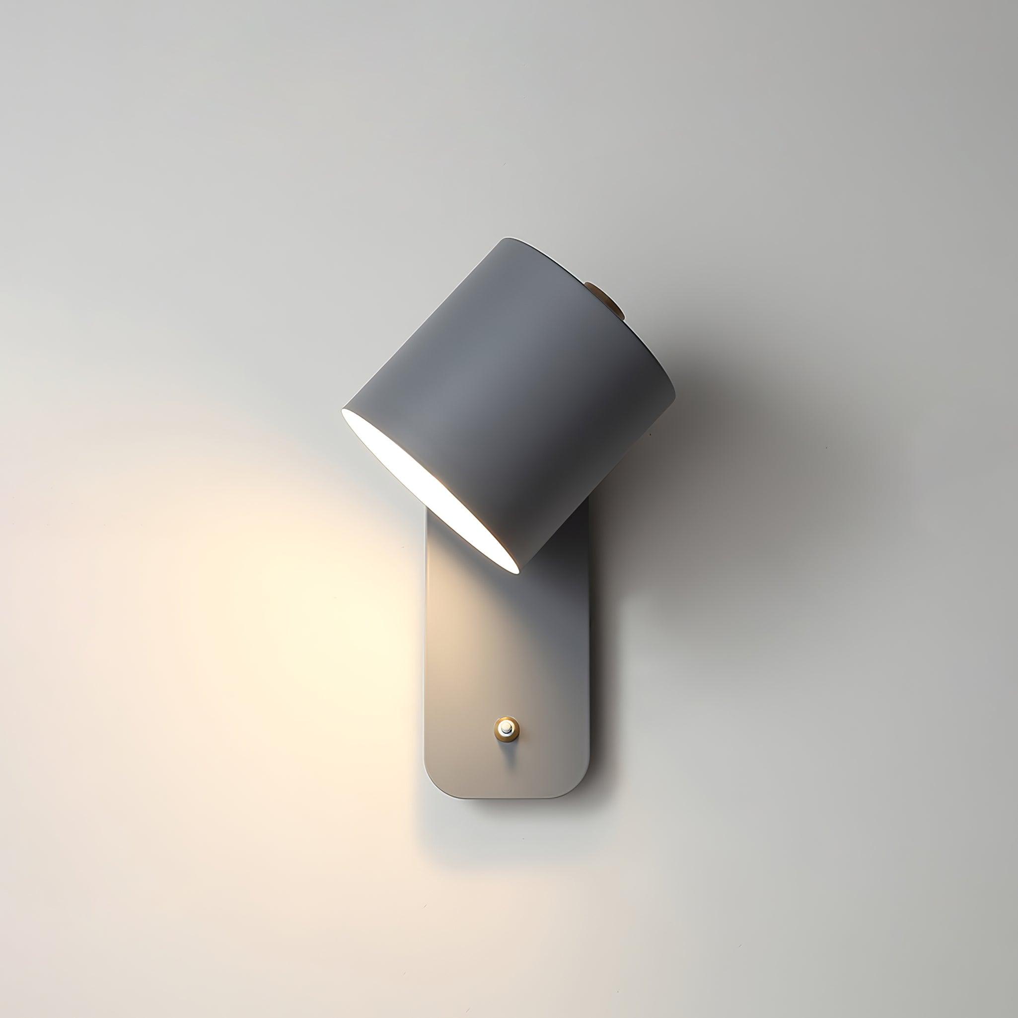 Moderne minimalistische draaibare cilindervormige LED-wandlamp, 1-licht