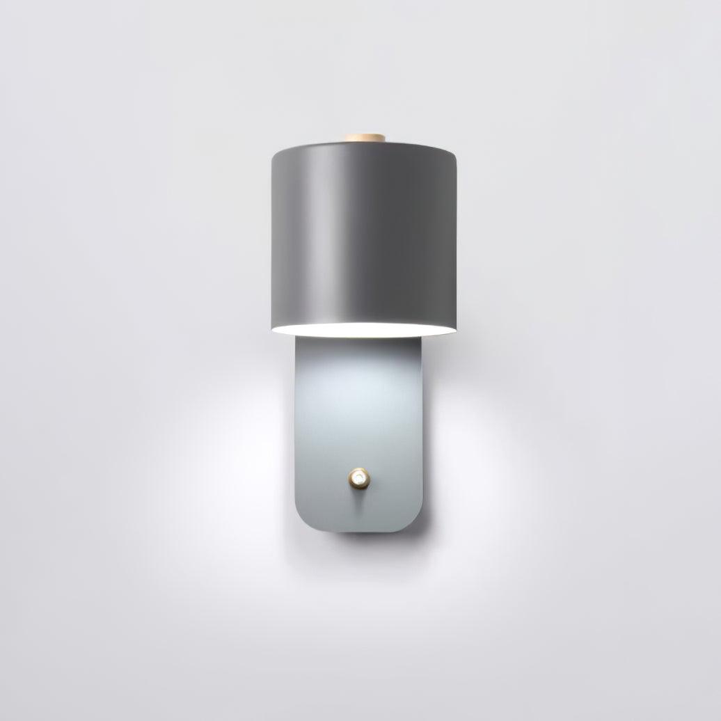 Moderne minimalistische draaibare cilindervormige LED-wandlamp, 1-licht
