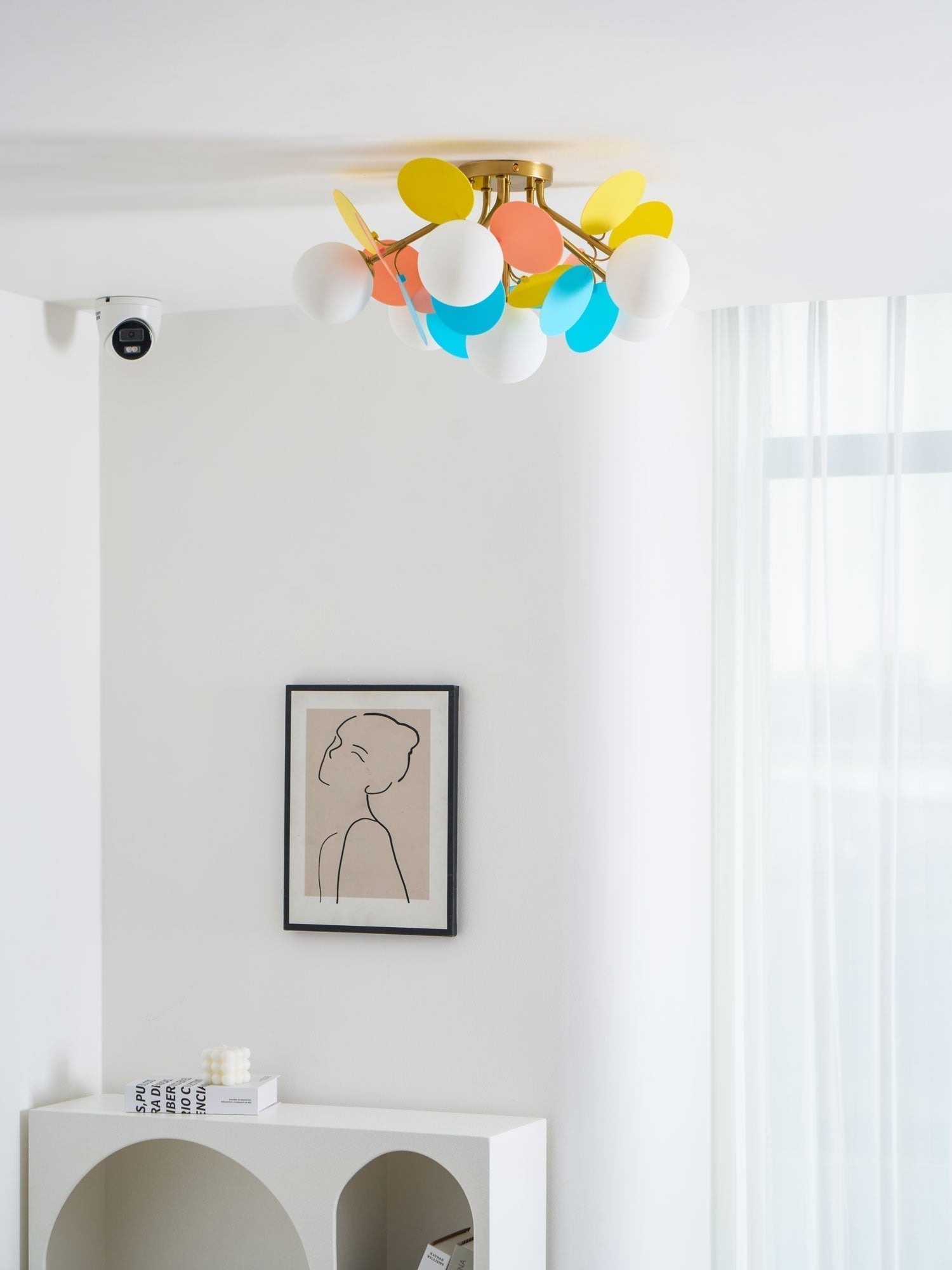 Moderner Macaron-Globus-LED-Deckenleuchte 1-Flammig