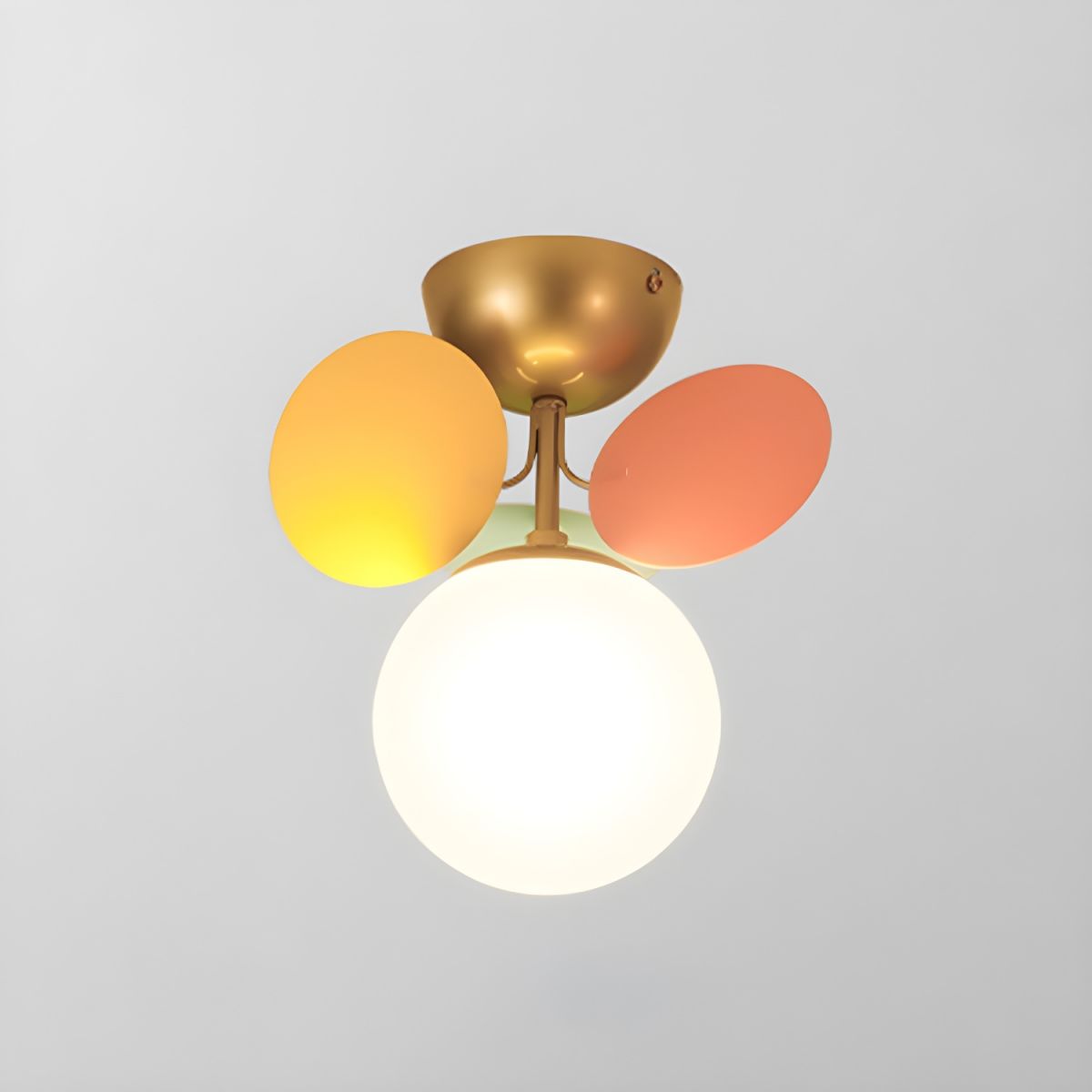 Moderner Macaron-Globus-LED-Deckenleuchte 1-Flammig