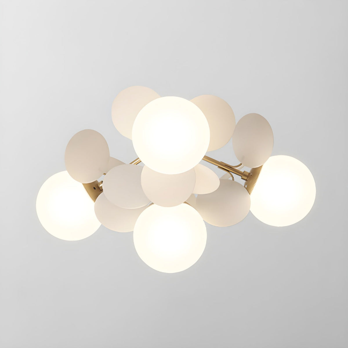 Lampada da soffitto moderna Macaron a globo con LED a 1 luce