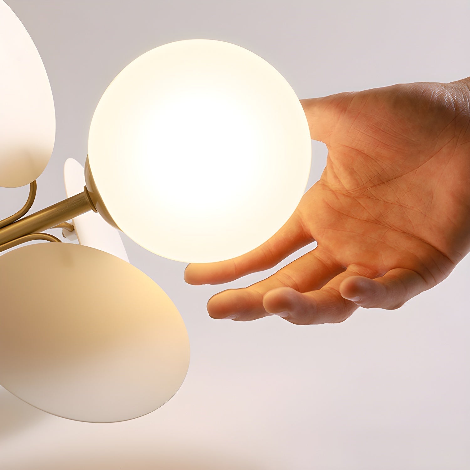 Moderner Macaron-Globus-LED-Deckenleuchte 1-Flammig