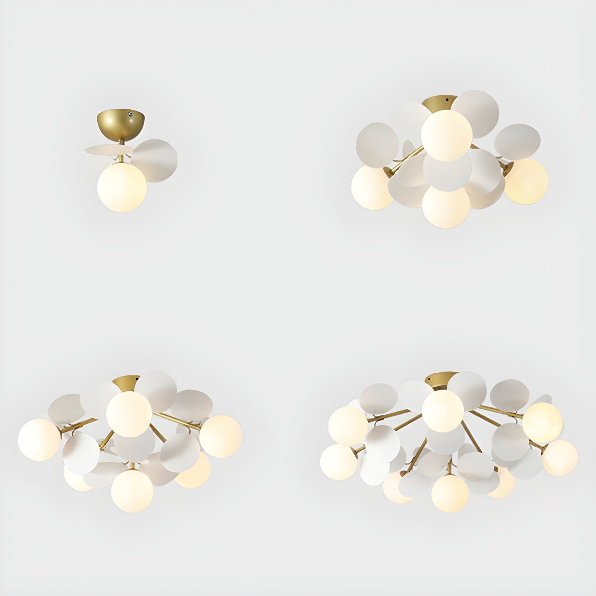 Lampada da soffitto moderna Macaron a globo con LED a 1 luce