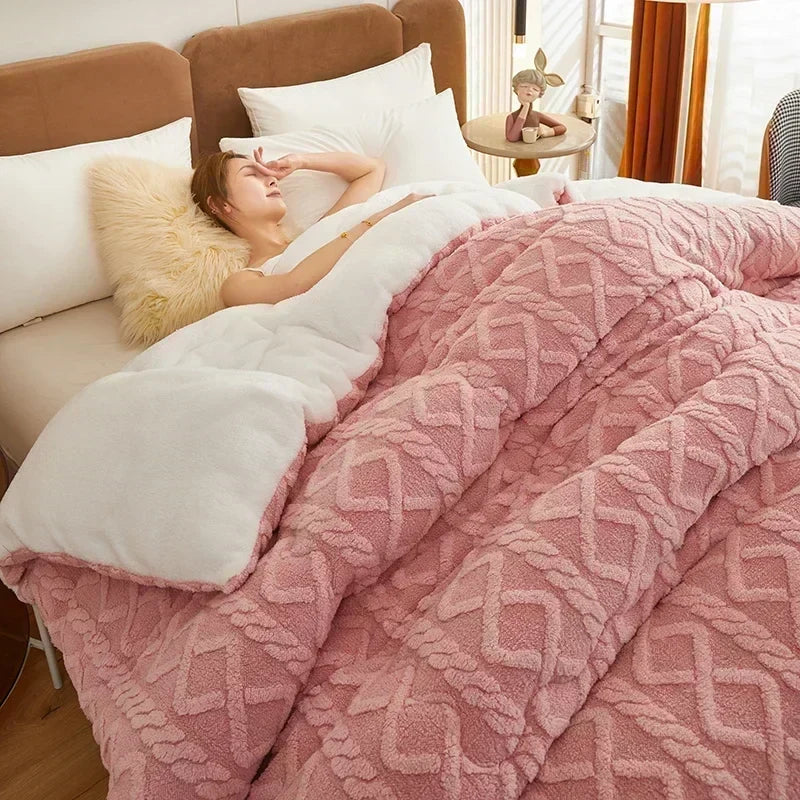 Coperta Ponderata NylaWeave in Cashmere di Agnello Ultra Calda per l’Inverno