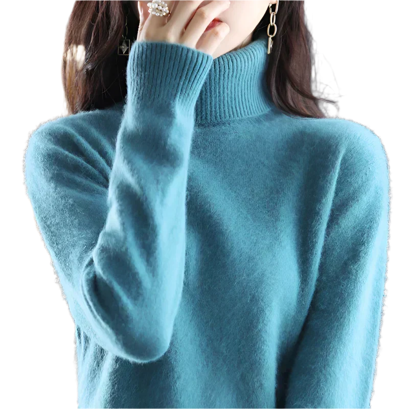 AuroraWeave 100% Kasjmier Coltrui Voor Vrouwen Herfst Gebreid