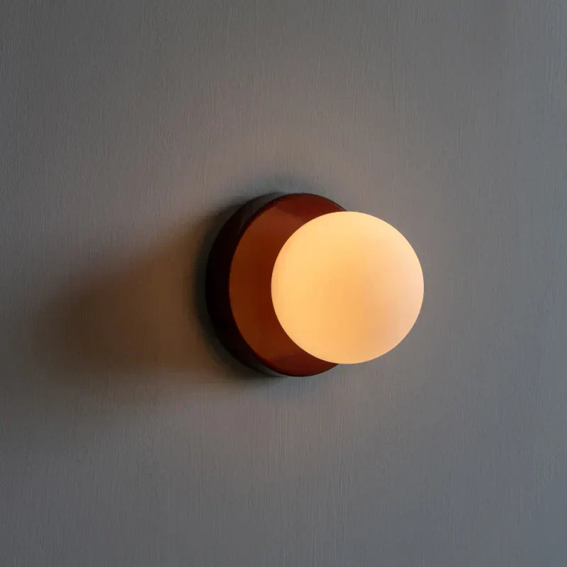 Nordische Glas-Kugel LED-Wandleuchte 1-flammig