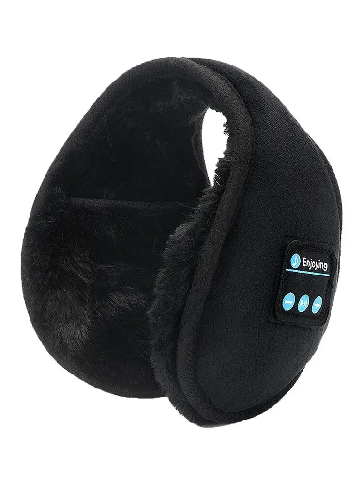 Bluetooth Wireless Music Earmuffs Winter Warm Velvet Sports Ear Muffs for Running