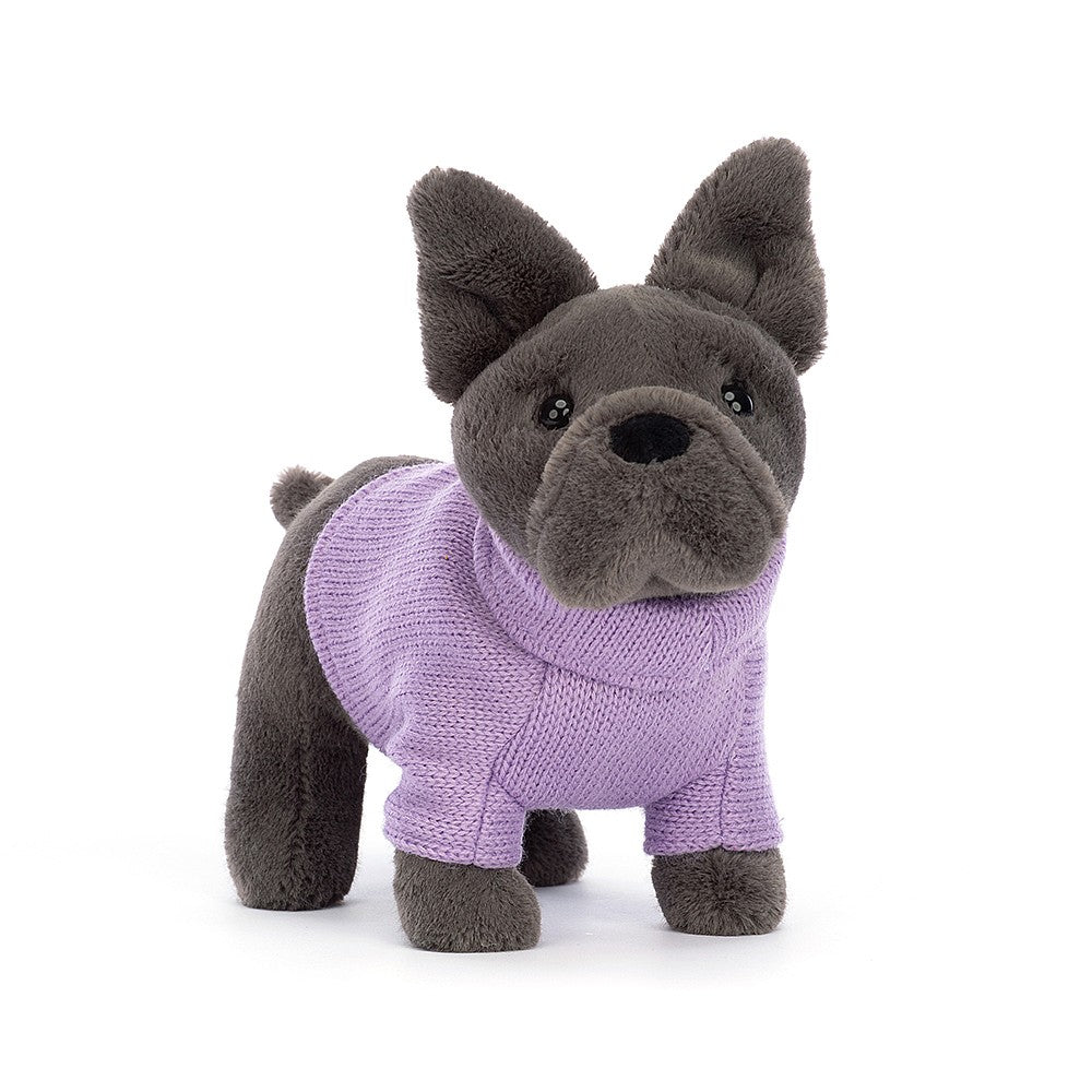 Suéter bulldog francés púrpura 19 cm