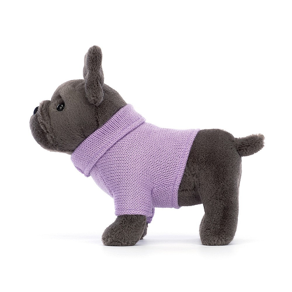 Suéter bulldog francés púrpura 19 cm