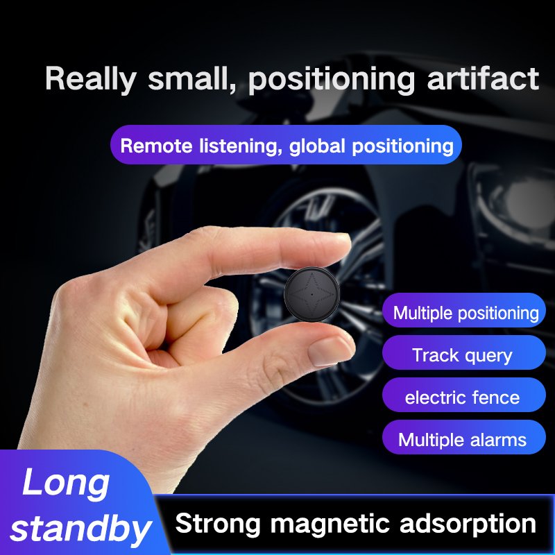 GPS Tracker with Strong Magnetic Attachment | Anti-Loss Vehicle Tracking Device for Cars and Motorcycles
